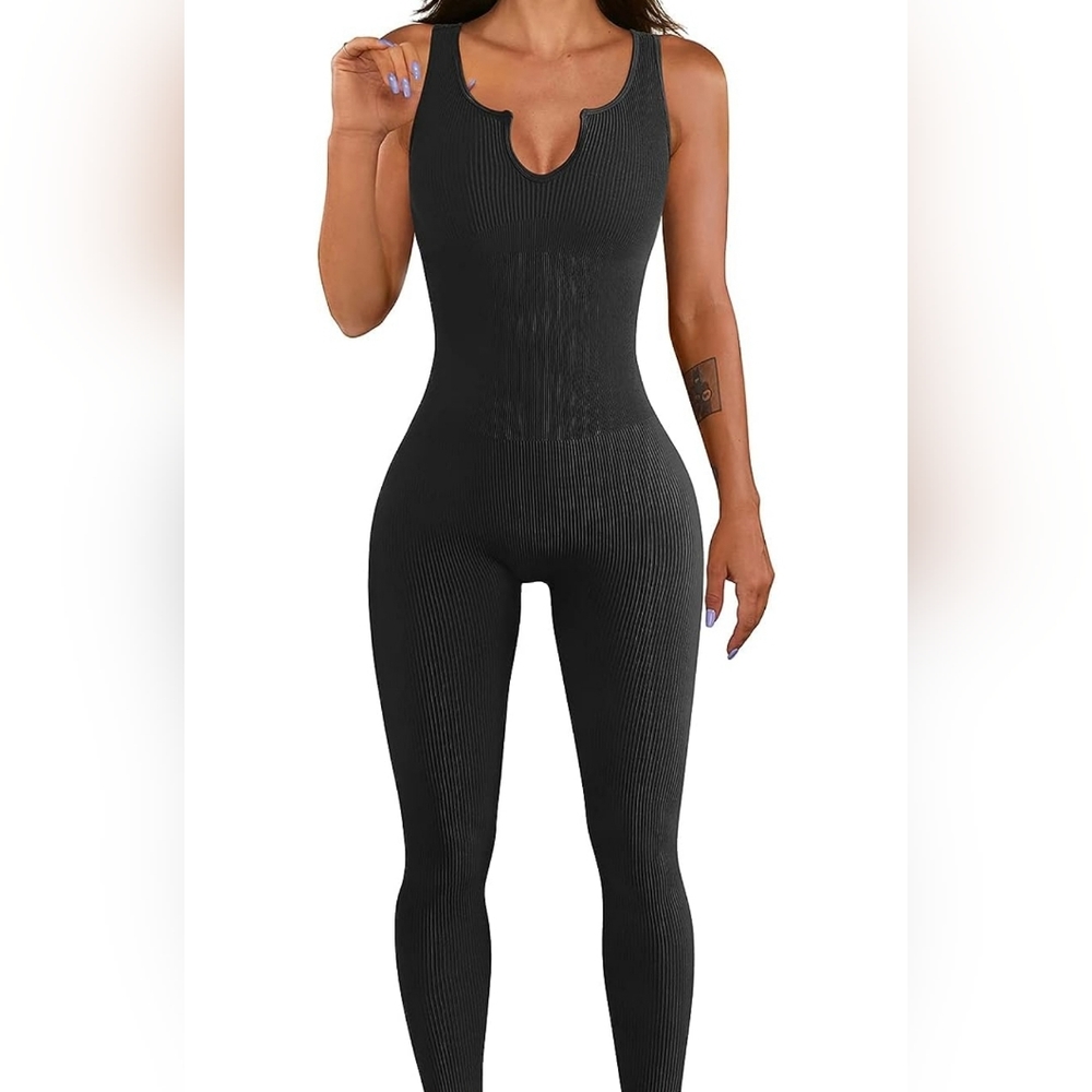 Women's black one piece body suit, Large, Never worn, NWOT